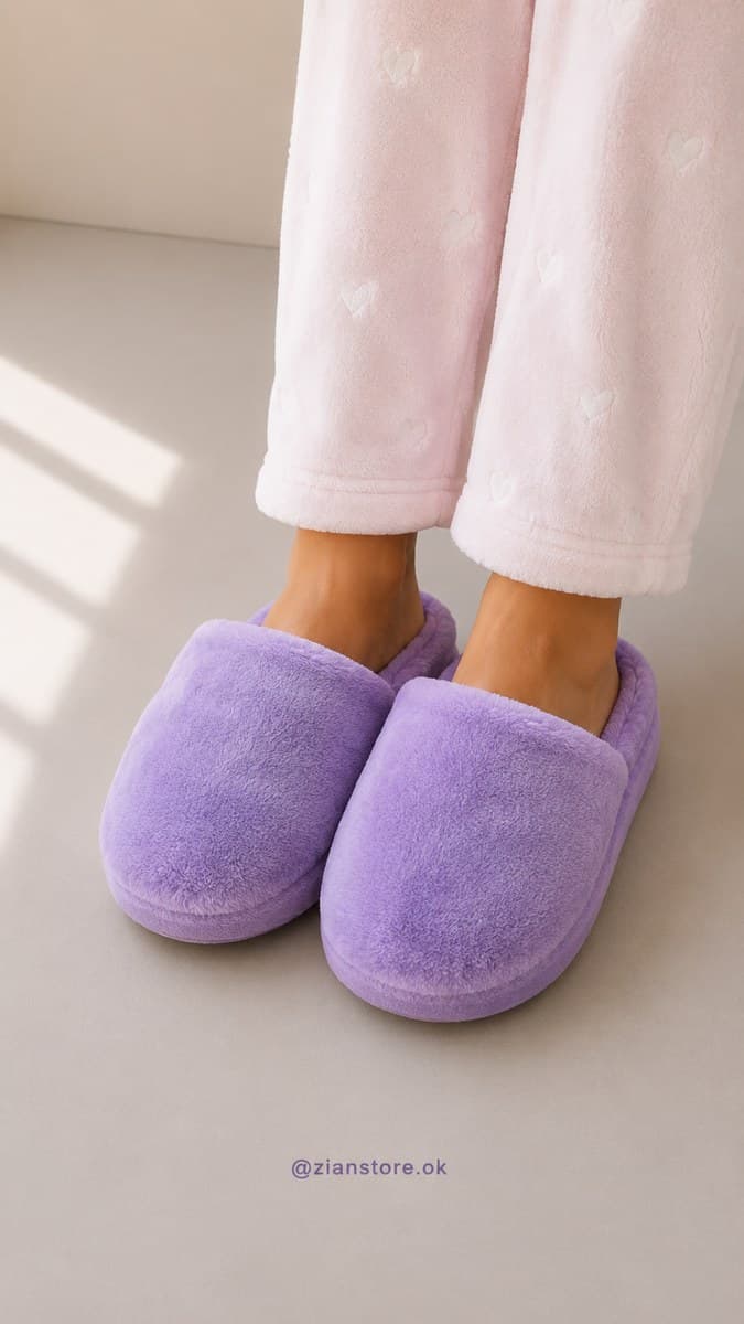 Pantuflas Polar Lila