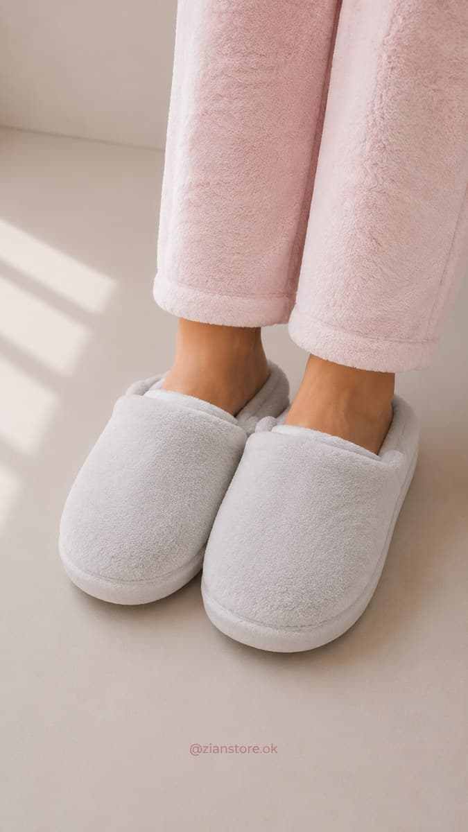 Pantuflas Polar Gris